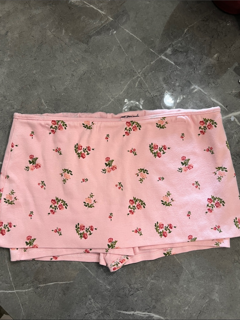 Urban Outfitters Pink Floral Skort